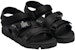 Prada Sandal Fesyen Tumit Terbuka Velcro Kain Hitam 2X3080_3L74_F0002