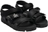 Lookbook Prada Sandal Fesyen Tumit Terbuka Velcro Kain Hitam 2X3080_3L74_F0002