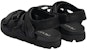 Prada Sandal Fesyen Tumit Terbuka Velcro Kain Hitam 2X3080_3L74_F0002