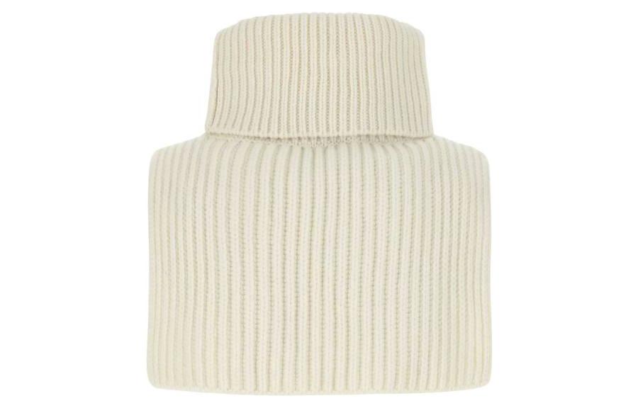 Lookbook PRADA 時尚白色羊絨針織圍巾 27464S21210P5F0009