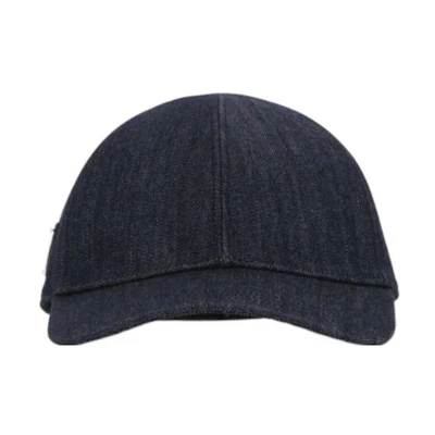 PRADA Fashion Cotton Logo Baseball Cap Blue 2HC274AJ6F0008