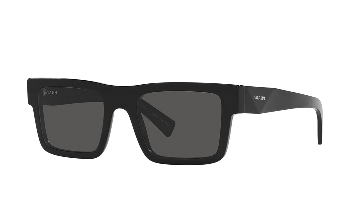 PRADA Fashion Rectangular Black Sunglasses Unisex Style Couple Design PR-19WS1AB5S0