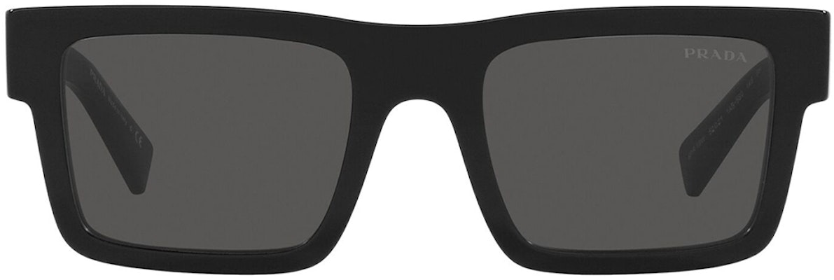 PRADA 時尚長方形黑色太陽眼鏡 男女同款情侶設計 PR-19WS1AB5S0 Lookbook PRADA 時尚長方形黑色太陽眼鏡 男女同款情侶設計 PR-19WS1AB5S0