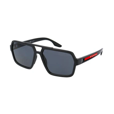 PRADA Fashion Trendy Square Sunglasses Unisex Couple Style. 0PS-01XS-1AB02G