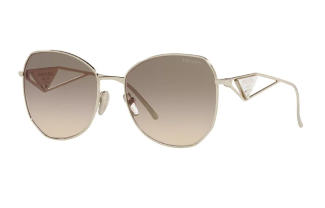 PRADA Full-Rim Irregular Alloy Sunglasses Unisex Couple Style. PR57YS-ZVN3D0 圖 2