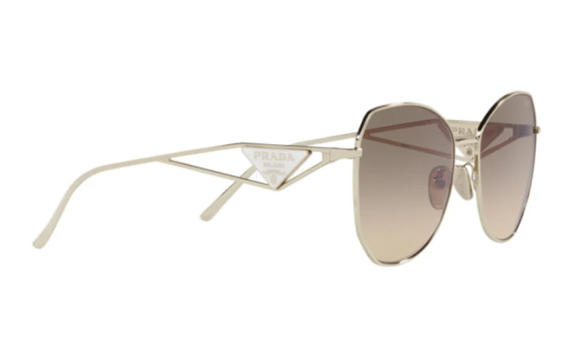 PRADA Full-Rim Irregular Alloy Sunglasses Unisex Couple Style. PR57YS-ZVN3D0 圖 7