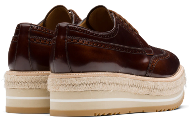Lookbook Prada Fumé 'Platform Cokelat Mengkilap' 2EG015_P39_F0005_F_X019