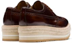 Lookbook Prada Fumé 'Platform Cokelat Mengkilap' 2EG015_P39_F0005_F_X019