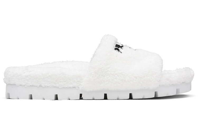 Prada Furry Slippers 'White CMFT' 圖 2