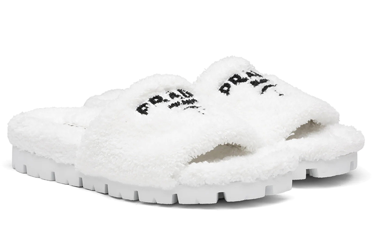 Prada Furry Slippers 'White CMFT' 圖 3