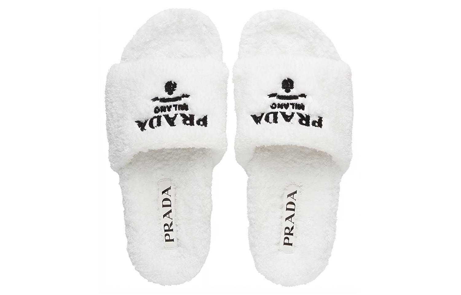 Prada Furry Slippers 'White CMFT' 圖 4