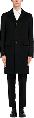 PRADA FW19 Wool Mid-Length Solid Single-Breasted Coat. UC404D-03H-F0002-S-182 Lookbook PRADA FW19 Wool Mid-Length Solid Single-Breasted Coat. UC404D-03H-F0002-S-182