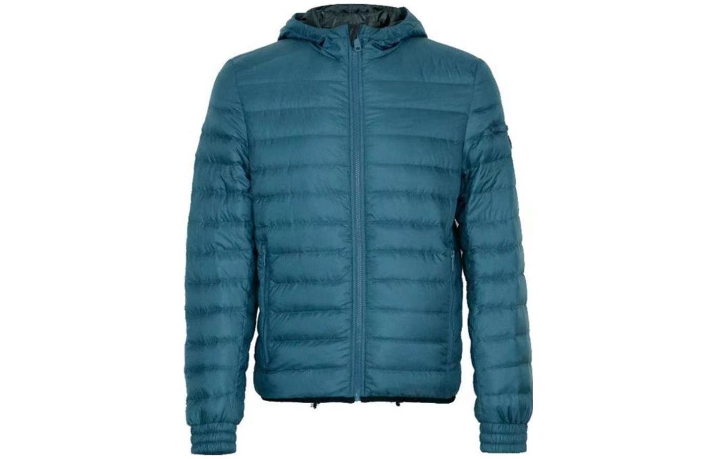 Order PRADA FW20  Blue Hooded Zip Long Sleeve Down Jacket SGN958-1ID1-F0BQ1
