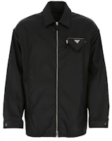 PRADA FW21 Black Casual Logo Zip-Up Jacket with Collar. SGB917S2121WQ8-F0002 PRADA FW21 Black Casual Logo Zip-Up Jacket with Collar. SGB917S2121WQ8-F0002