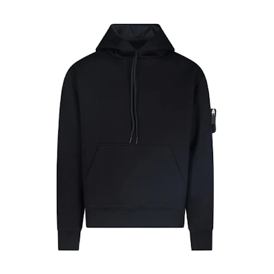 Prada FW21 Black Hoodie with Mini Triangle Pouch UJL193-1YFJ-F0806-S-212