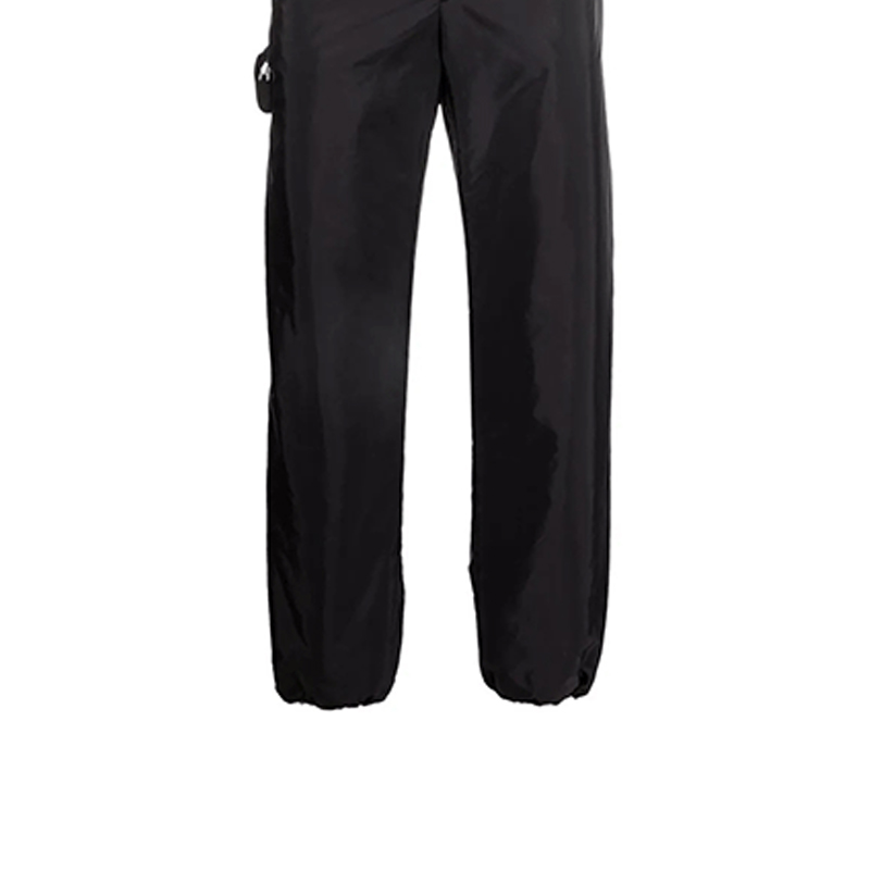 Details for 普拉达FW21黑色宽松版标志补丁休闲裤。 SPH141-1WQ9-S-212-F0002