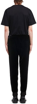 프라다 FW21 블랙 솔리드 니트 조거 팬츠 SPH166-1Z8W-F0002-S-221 Shop 프라다 FW21 블랙 솔리드 니트 조거 팬츠 SPH166-1Z8W-F0002-S-221