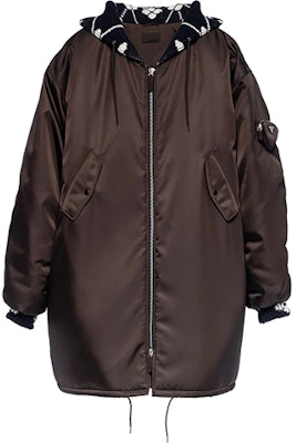 PRADA FW21 Brown Logo Pocket Plain Hoodie Jacket for Men. SGB896S2121WQ8-F0AA3 Buy PRADA FW21 Brown Logo Pocket Plain Hoodie Jacket for Men. SGB896S2121WQ8-F0AA3