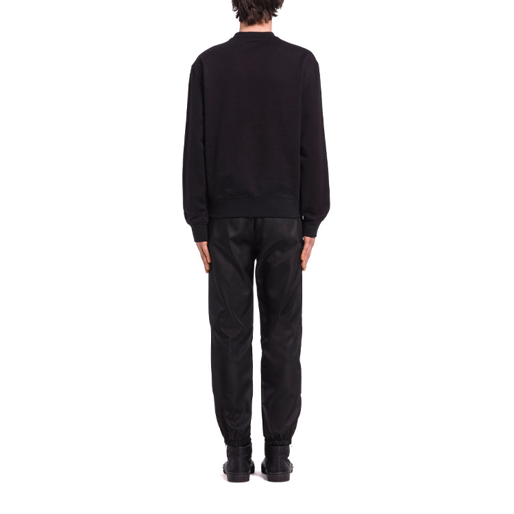 Purchase PRADA FW21 黑色标志纯棉套头衫 UJL148-1Y13-F0967-S-202