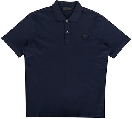 普拉达 FW21 徽标印花海军蓝短袖 POLO 衫. UJN444-S181XGS-F0124 Buy 普拉达 FW21 徽标印花海军蓝短袖 POLO 衫. UJN444-S181XGS-F0124