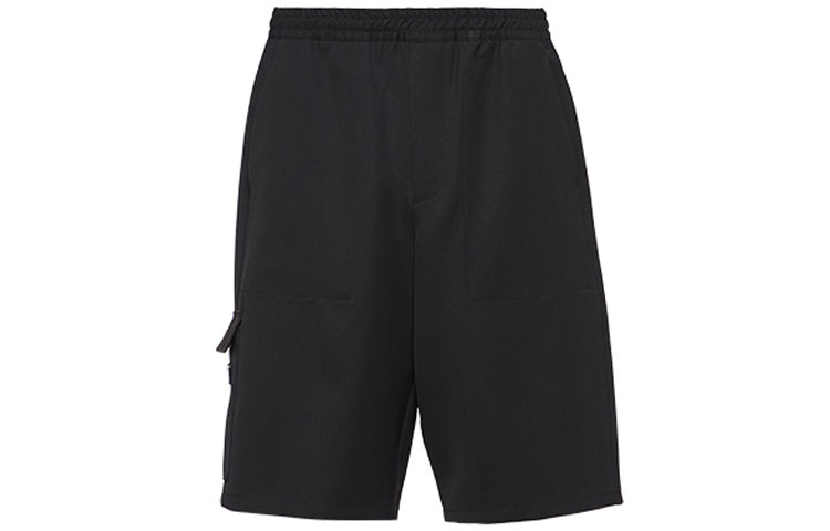 Order PRADA 2021秋冬宽松版休闲短裤纯色黑色 SPH179-1XTO-F0002-S-221