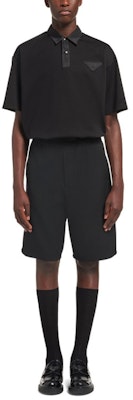 PRADA 2021秋冬宽松版休闲短裤纯色黑色 SPH179-1XTO-F0002-S-221 Lookbook PRADA 2021秋冬宽松版休闲短裤纯色黑色 SPH179-1XTO-F0002-S-221