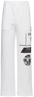 普拉达FW21印花棉质休闲长裤男款白色 UJP179-1YWV-F0964-S-211 Order 普拉达FW21印花棉质休闲长裤男款白色 UJP179-1YWV-F0964-S-211