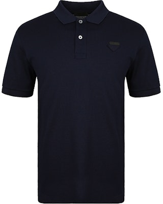 プラダ FW21 ロゴパッチ付き無地ポロシャツ - ダークブルー UJN444XGS-F0124 Buy プラダ FW21 ロゴパッチ付き無地ポロシャツ - ダークブルー UJN444XGS-F0124