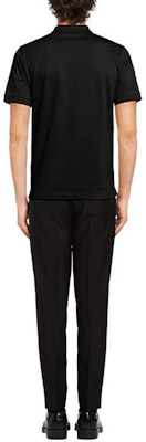 プラダ FW21 ロゴパッチ付き無地ポロシャツ - ダークブルー UJN444XGS-F0124 Purchase プラダ FW21 ロゴパッチ付き無地ポロシャツ - ダークブルー UJN444XGS-F0124