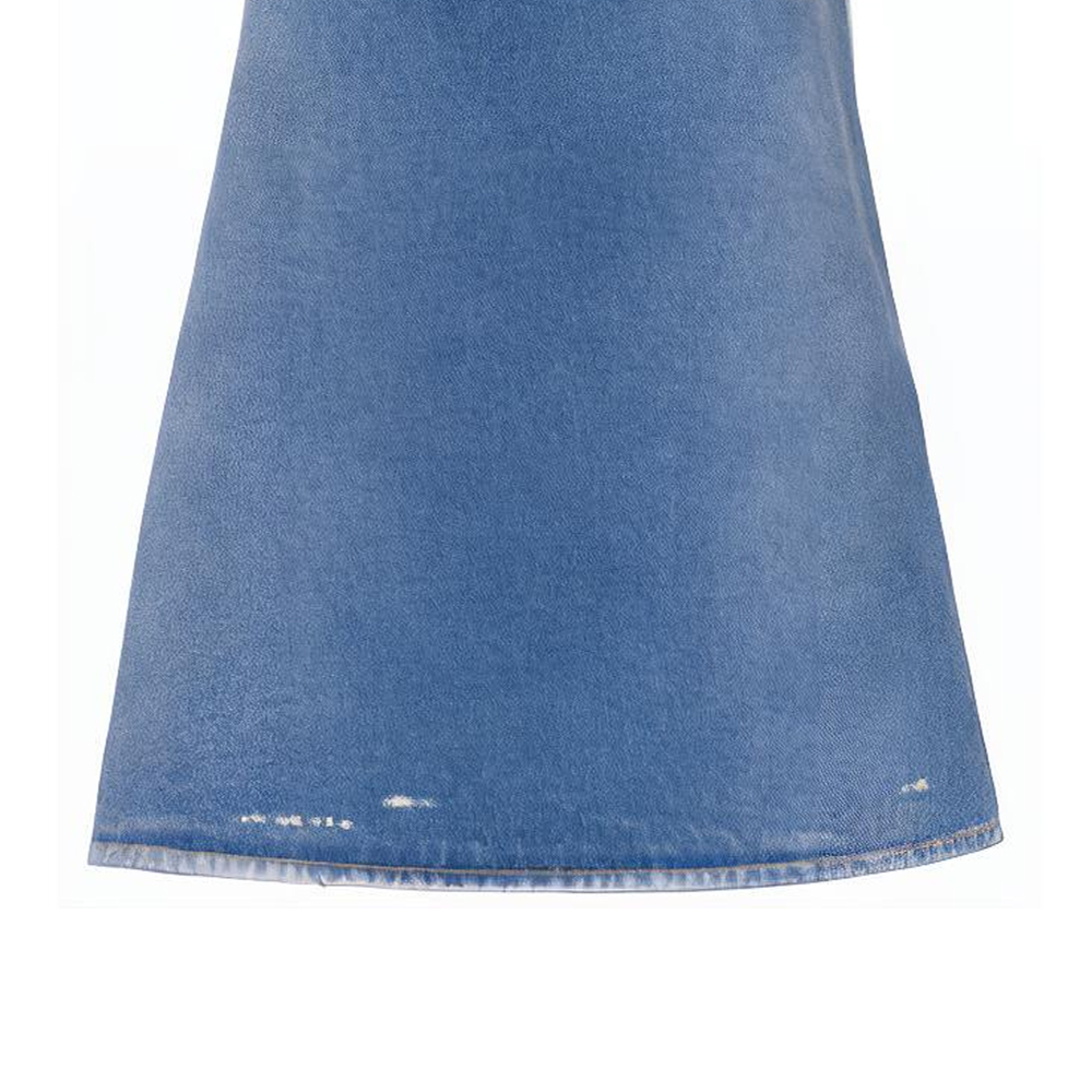 Sizing 普拉达 FW21 固定标志蓝色牛仔吊带A字连衣裙 GFA122-1ZAB-F0008-S-212