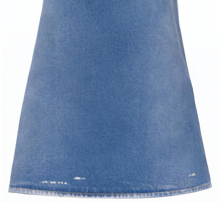 普拉达 FW21 固定标志蓝色牛仔吊带A字连衣裙 GFA122-1ZAB-F0008-S-212 Sizing 普拉达 FW21 固定标志蓝色牛仔吊带A字连衣裙 GFA122-1ZAB-F0008-S-212