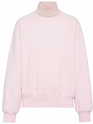 Prada FW21 Triangle Logo Pink Turtleneck Pullover Sweatshirt Edition UJL106S2011V3P-F0028 Buy Prada FW21 Triangle Logo Pink Turtleneck Pullover Sweatshirt Edition UJL106S2011V3P-F0028