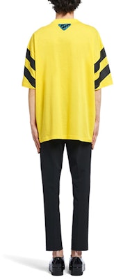 프라다 FW21 옐로우 프린트 코튼 반팔 티셔츠 UJN741-1ZWB-F0AG4-S-211 Shop 프라다 FW21 옐로우 프린트 코튼 반팔 티셔츠 UJN741-1ZWB-F0AG4-S-211