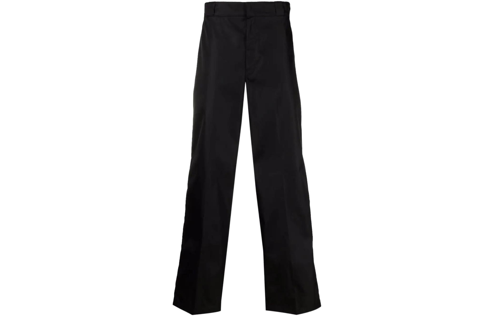 PRADA FW22  Black Casual Pants with Logo Plaque. SPG30-1WQ8-F0002-S-182 圖 2