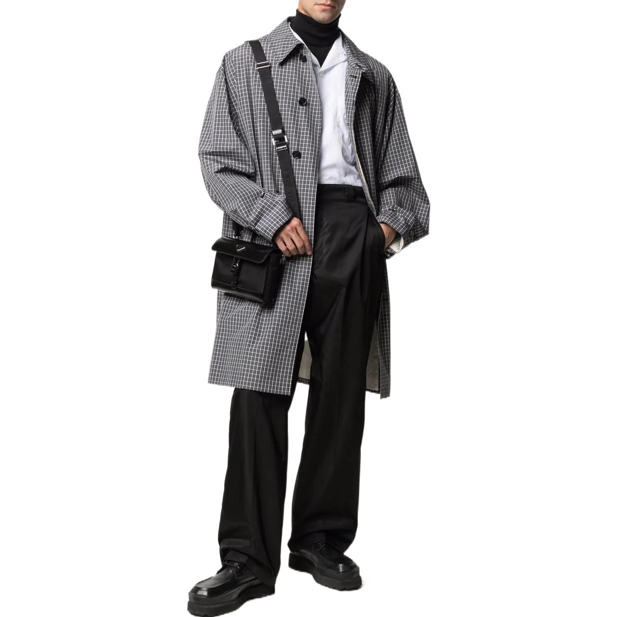 PRADA FW22  Black Casual Pants with Logo Plaque. SPG30-1WQ8-F0002-S-182 圖 3