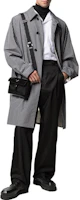 Lookbook PRADA FW22 Black Casual Pants with Logo Plaque. SPG30-1WQ8-F0002-S-182