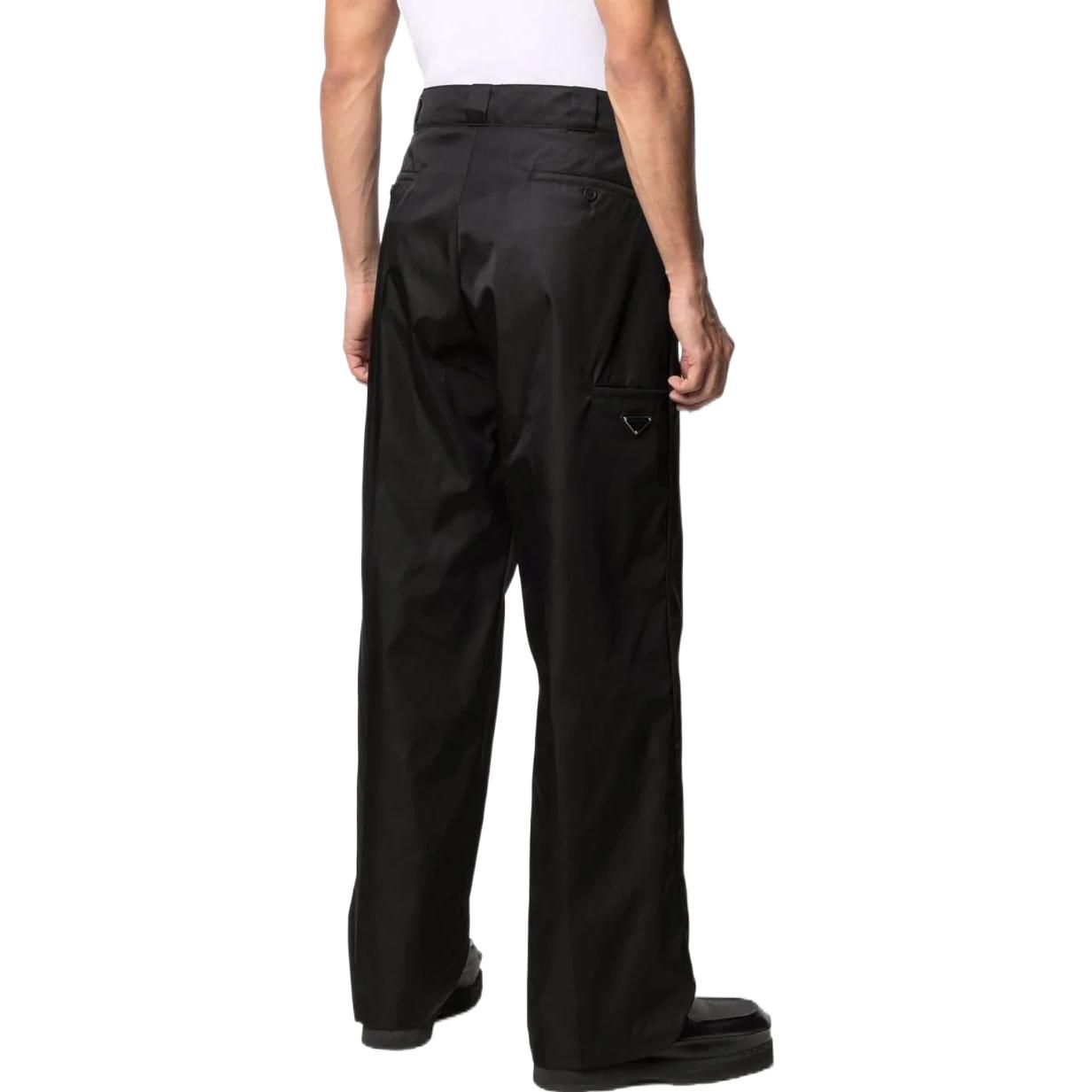 PRADA FW22  Black Casual Pants with Logo Plaque. SPG30-1WQ8-F0002-S-182 圖 5