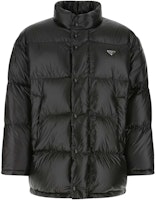 PRADA FW22 Black Down Jacket with Zipper & Stand Collar. SGC076-11A9-F0002-S-222 PRADA FW22 Black Down Jacket with Zipper & Stand Collar. SGC076-11A9-F0002-S-222
