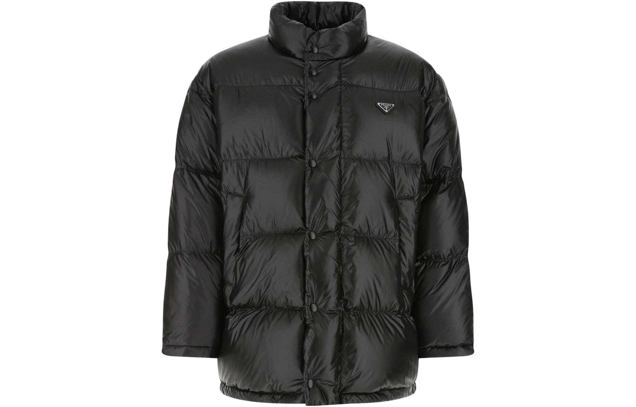 Order PRADA FW22 黑色立領拉鍊羽絨外套 SGC076-11A9-F0002-S-222