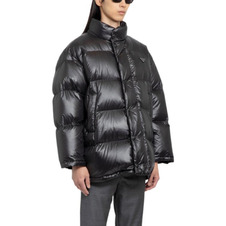 Details for PRADA FW22 黑色立領拉鍊羽絨外套 SGC076-11A9-F0002-S-222