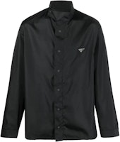 PRADA FW22 Black High-Neck Long-Sleeve Logo Sunscreen Shirt SC633-1WQ8-F0002-S-222 PRADA FW22 Black High-Neck Long-Sleeve Logo Sunscreen Shirt SC633-1WQ8-F0002-S-222