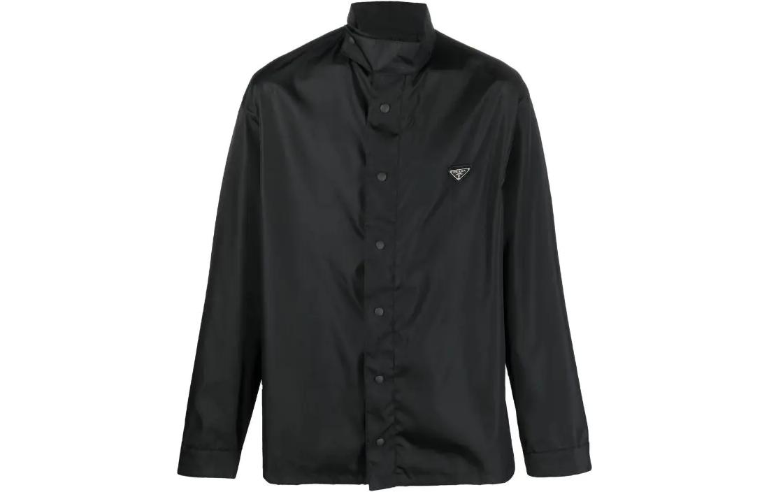 Order PRADA FW22 黑色高領長袖防曬標誌衫 SC633-1WQ8-F0002-S-222