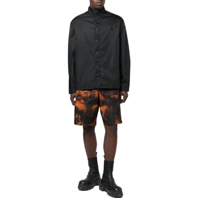 Lookbook PRADA FW22 黑色高領長袖防曬標誌衫 SC633-1WQ8-F0002-S-222