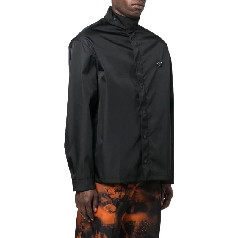 Purchase PRADA FW22 黑色高領長袖防曬標誌衫 SC633-1WQ8-F0002-S-222