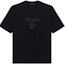 Buy PRADA FW22 Black Logo Print Crewneck T-Shirt. UJN815-1052-F0002-S-221