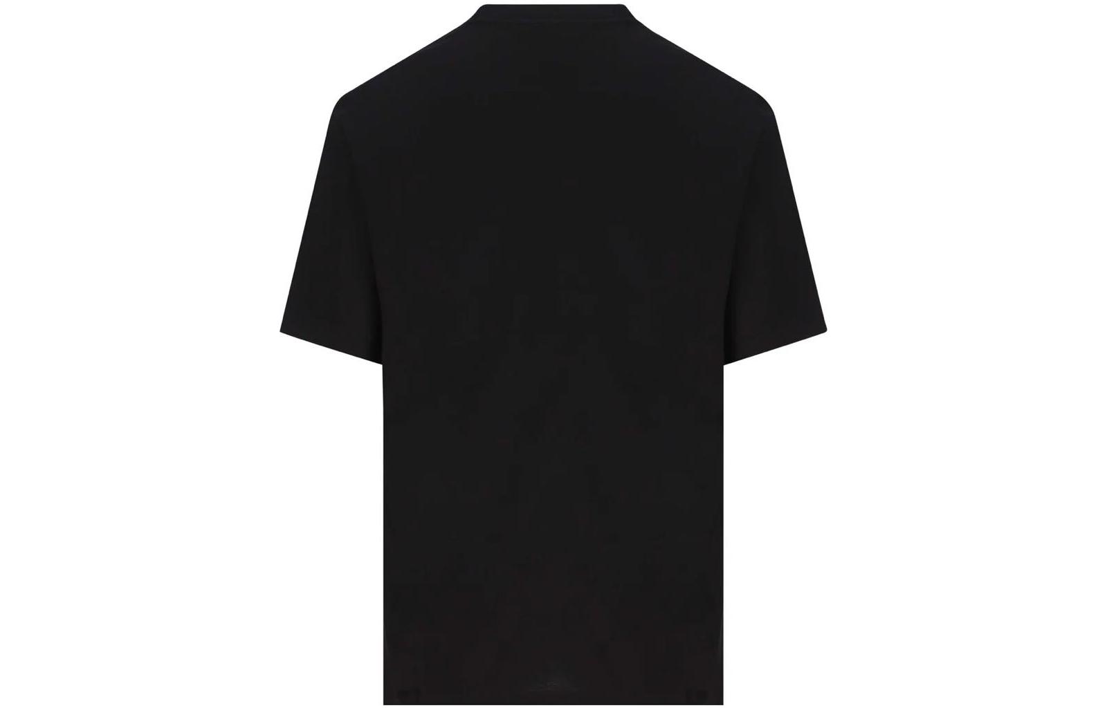 Lookbook PRADA FW22  Black Logo Print Crewneck T-Shirt. UJN815-1052-F0002-S-221