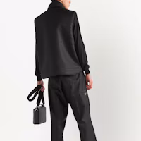 Details for PRADA FW22 Black Single-Breasted Sleeveless Vest with Logo Details. SGC058-11FC-F0002-S-221