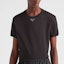 Details for PRADA FW22 Black Solid Color Logo Crewneck Short Sleeve T-Shirt UJN824-11ZM-F0002-S-222
