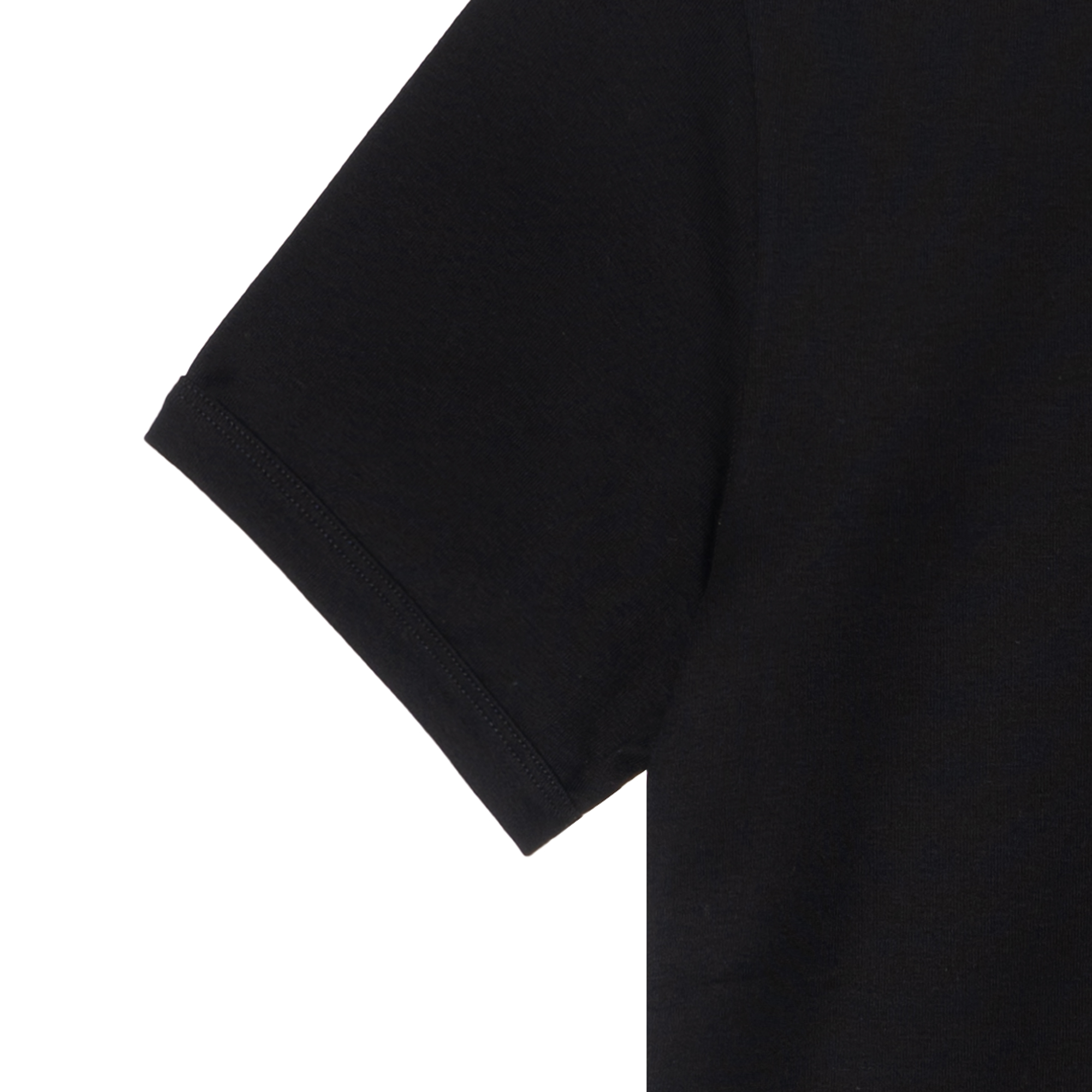 Cheap PRADA FW22 Baju-T Hitam Logo Lengan Pendek Crewneck UJN824-11ZM-F0002-S-222