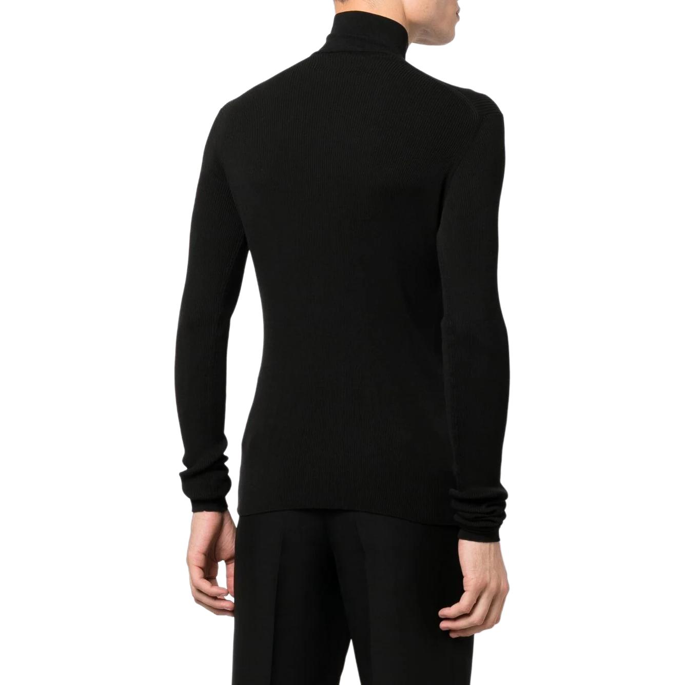 Shop 普拉达 FW22 黑色高领长袖套头毛衣. UMR524-S222-11I0F-0-002